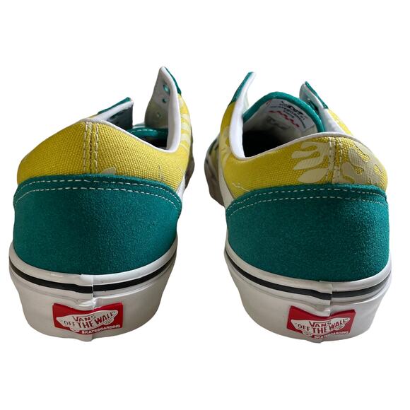 NWT VANS Skate Old Skool Sneaker Aloha Marine Gold Size Men's 9.5 VN0A5FCB3LA - Picture 5 of 7